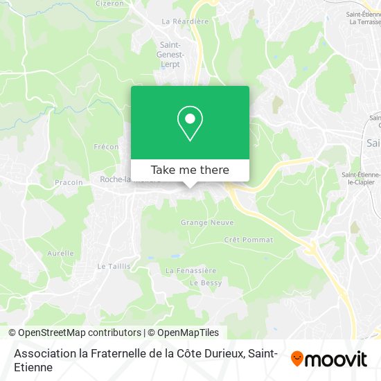 Mapa Association la Fraternelle de la Côte Durieux