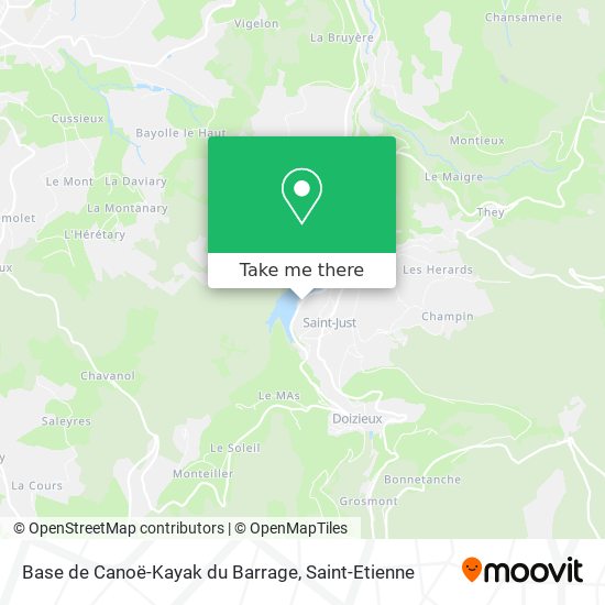 Base de Canoë-Kayak du Barrage map