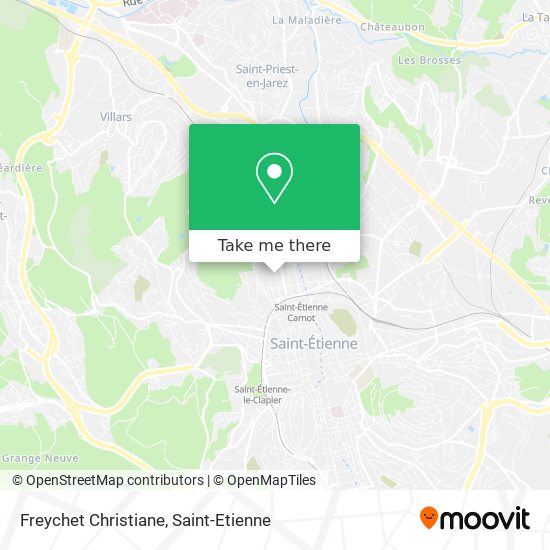 Freychet Christiane map