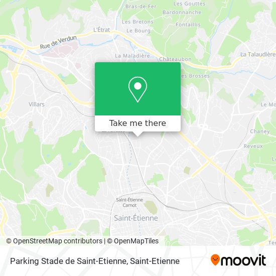 Parking Stade de Saint-Etienne map