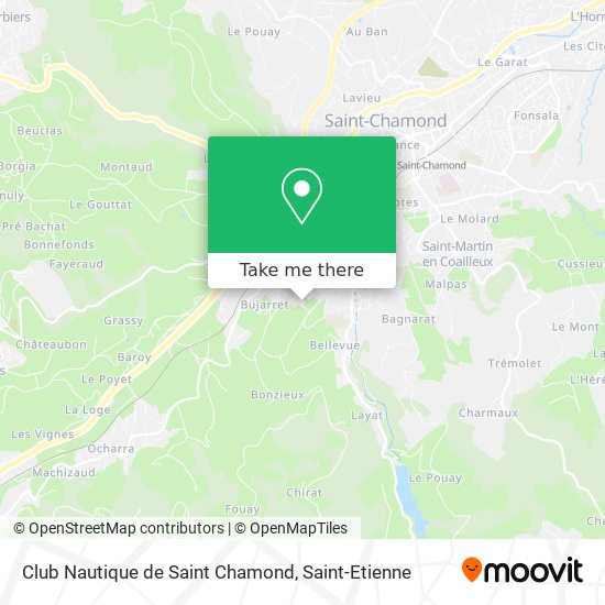 Mapa Club Nautique de Saint Chamond