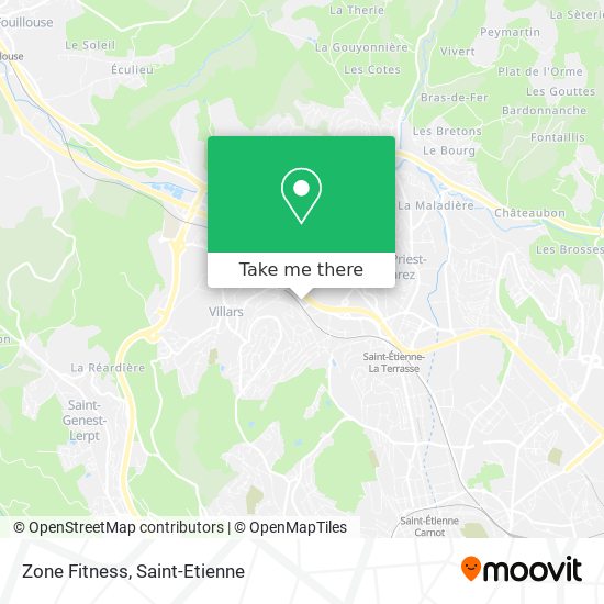 Mapa Zone Fitness