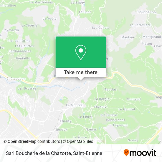 Sarl Boucherie de la Chazotte map