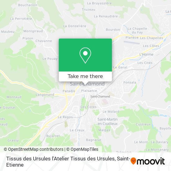 Tissus des Ursules l'Atelier Tissus des Ursules map