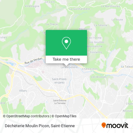 Déchèterie Moulin Picon map