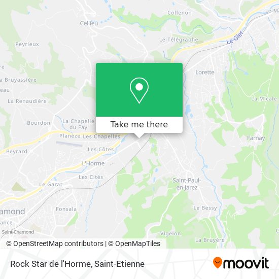 Mapa Rock Star de l'Horme