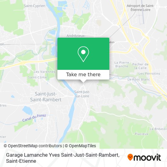 Mapa Garage Lamanche Yves Saint-Just-Saint-Rambert