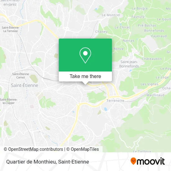 Quartier de Monthieu map