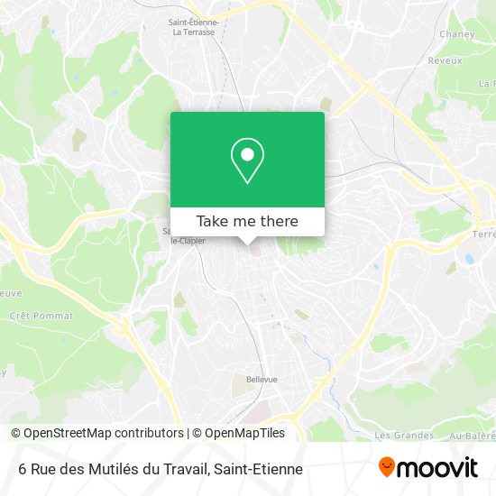 6 Rue des Mutilés du Travail map