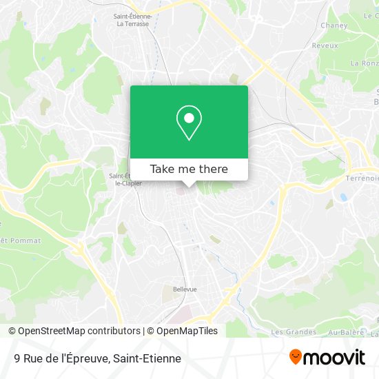 Mapa 9 Rue de l'Épreuve