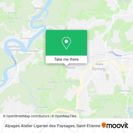 Alpages Atelier Ligerien des Paysages map