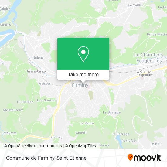 Commune de Firminy map