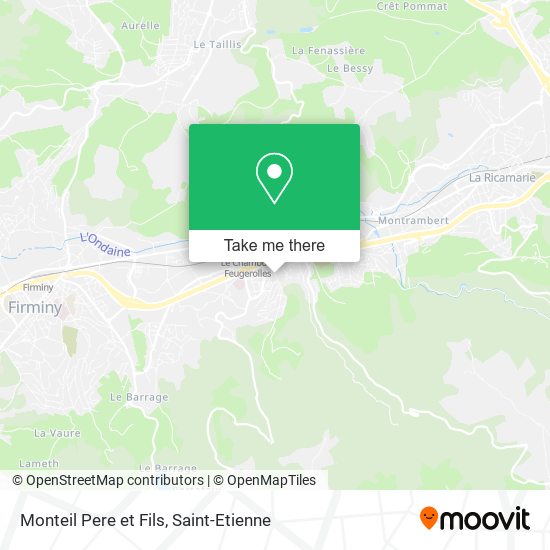 Mapa Monteil Pere et Fils