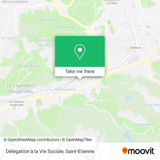 Délégation à la Vie Sociale map