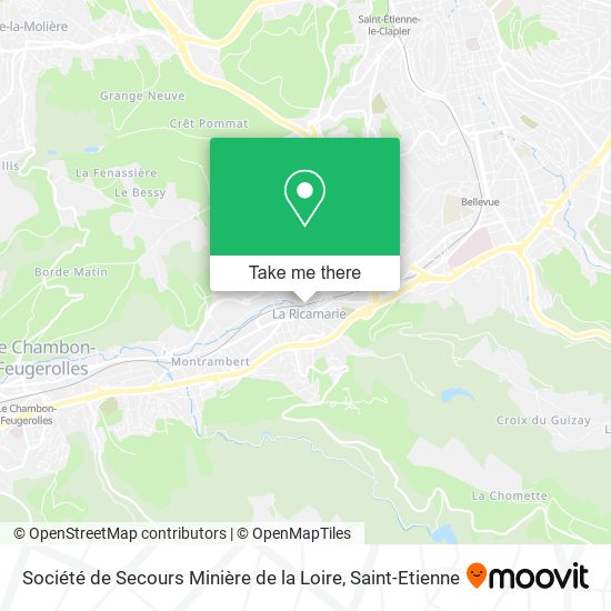 Mapa Société de Secours Minière de la Loire