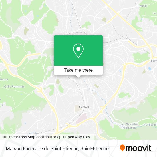 Mapa Maison Funéraire de Saint Etienne