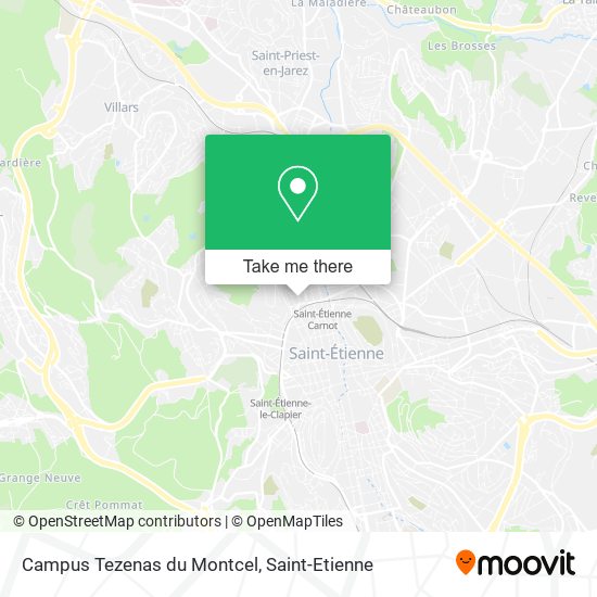 Campus Tezenas du Montcel map