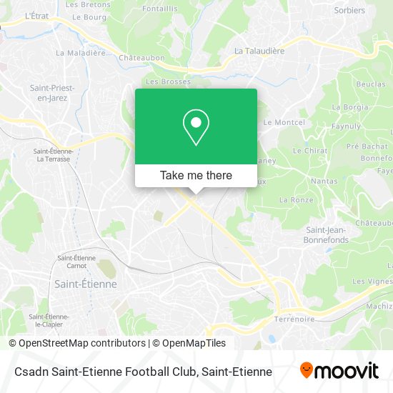 Csadn Saint-Etienne Football Club map