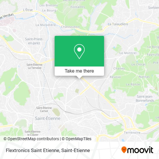 Flextronics Saint Etienne map