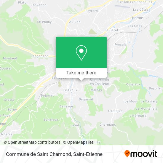 Commune de Saint Chamond map