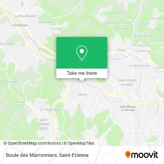 Mapa Boule des Marronniers