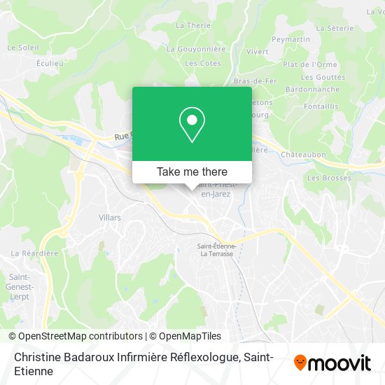 Christine Badaroux Infirmière Réflexologue map