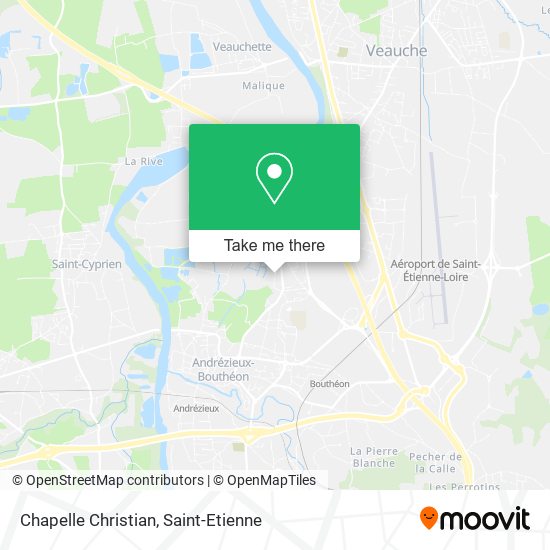 Chapelle Christian map
