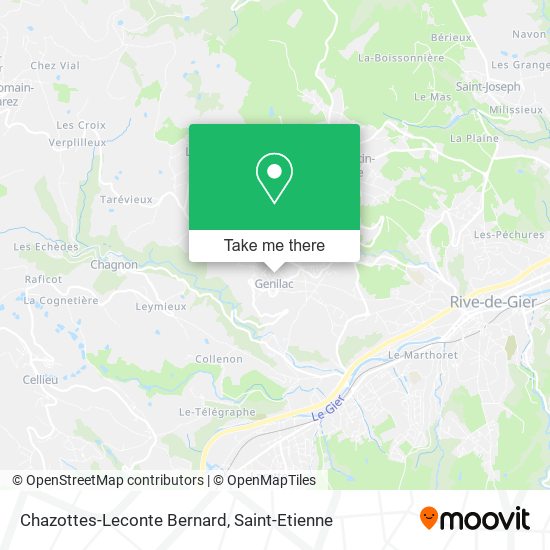 Mapa Chazottes-Leconte Bernard