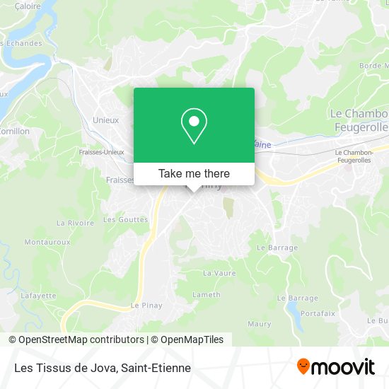 Les Tissus de Jova map