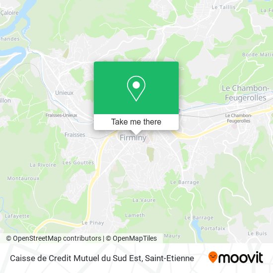 Caisse de Credit Mutuel du Sud Est map