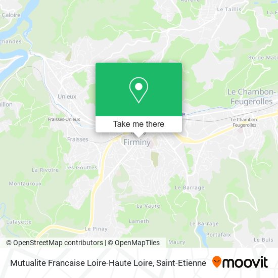 Mutualite Francaise Loire-Haute Loire map