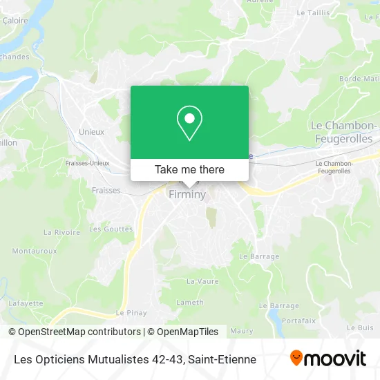 Les Opticiens Mutualistes 42-43 map