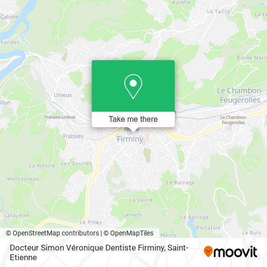 Docteur Simon Véronique Dentiste Firminy map