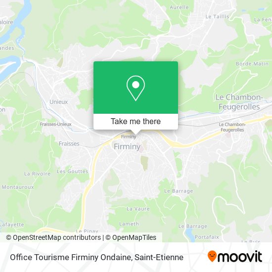 Office Tourisme Firminy Ondaine map