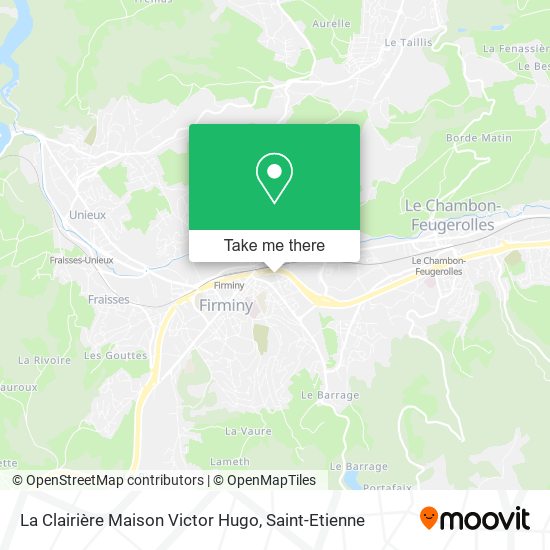 La Clairière Maison Victor Hugo map