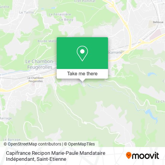 Capifrance Recipon Marie-Paule Mandataire Indépendant map