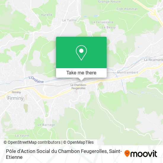 Mapa Pôle d'Action Social du Chambon Feugerolles