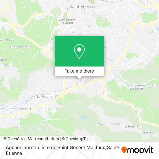 Agence Immobiliere de Saint Genest Malifaux map