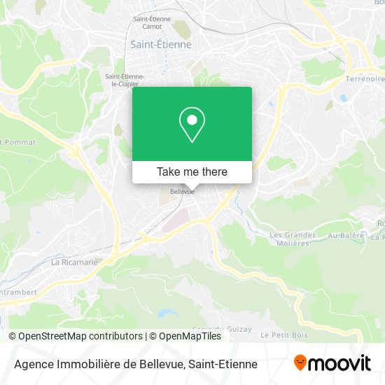 Agence Immobilière de Bellevue map