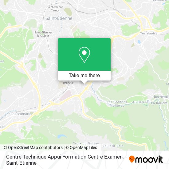 Centre Technique Appui Formation Centre Examen map