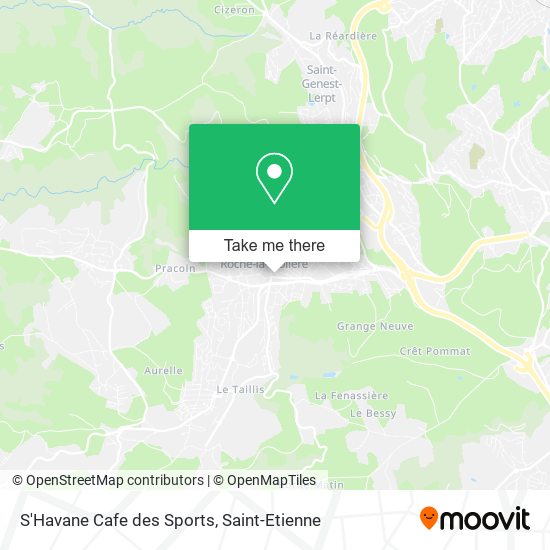 S'Havane Cafe des Sports map