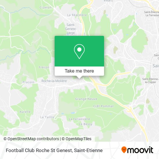 Mapa Football Club Roche St Genest