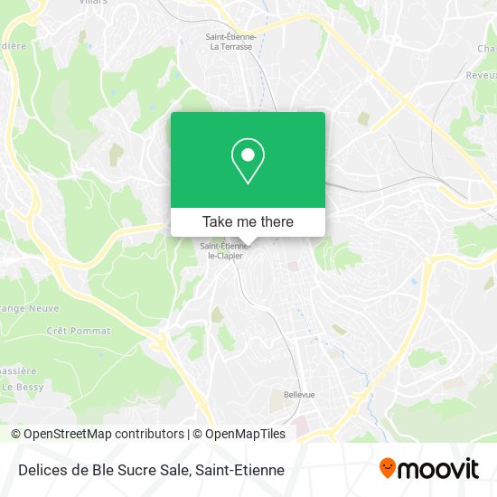 Delices de Ble Sucre Sale map