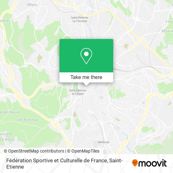 Fédération Sportive et Culturelle de France map