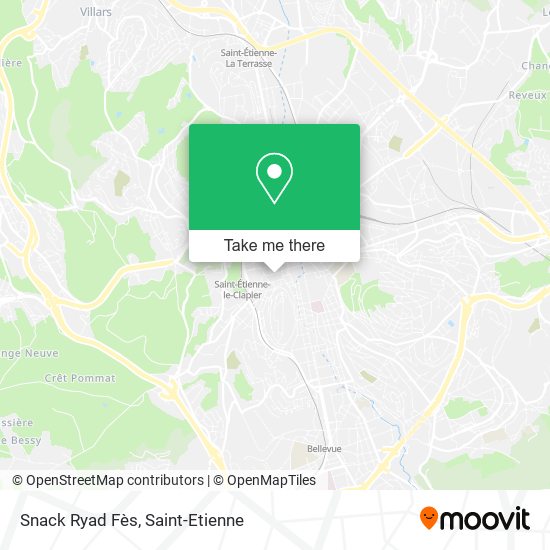 Snack Ryad Fès map