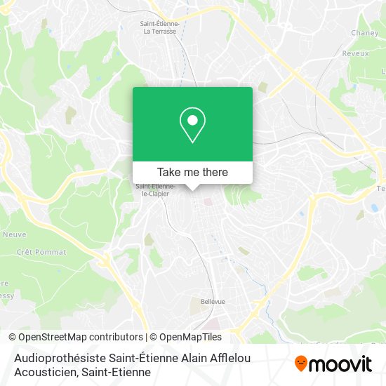 Audioprothésiste Saint-Étienne Alain Afflelou Acousticien map