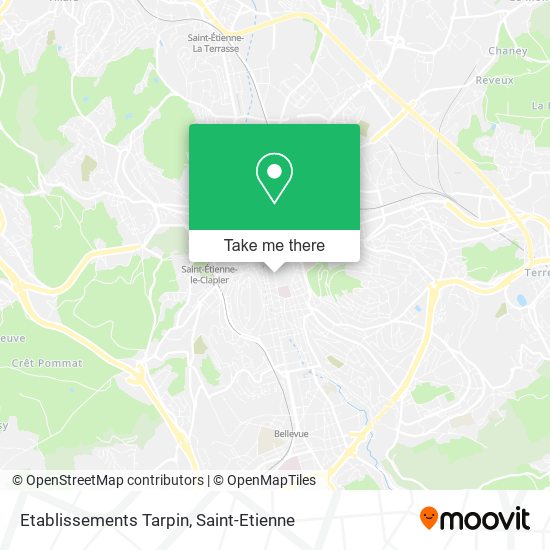 Etablissements Tarpin map