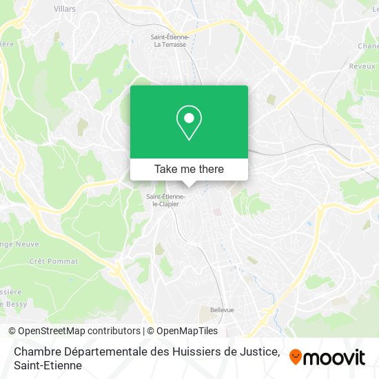 Chambre Départementale des Huissiers de Justice map
