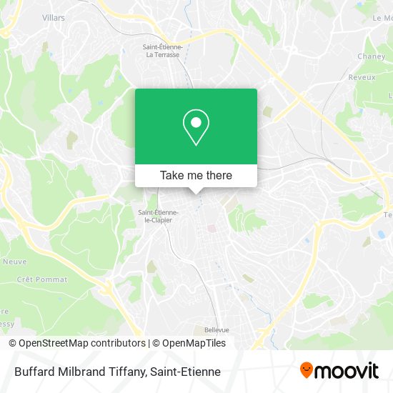 Mapa Buffard Milbrand Tiffany