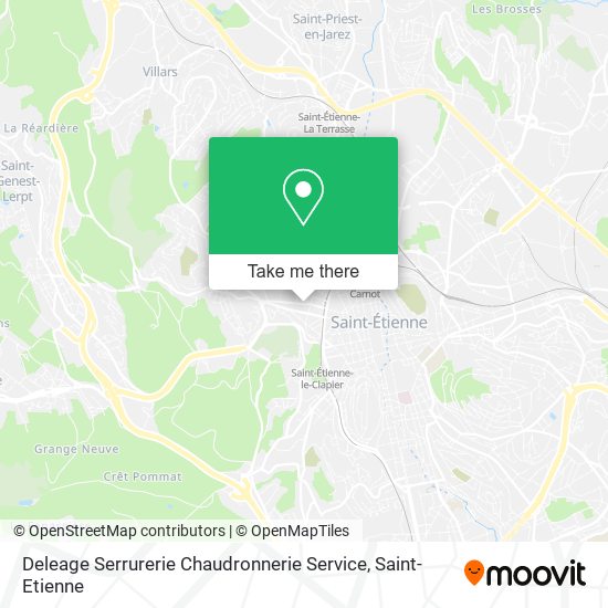 Deleage Serrurerie Chaudronnerie Service map